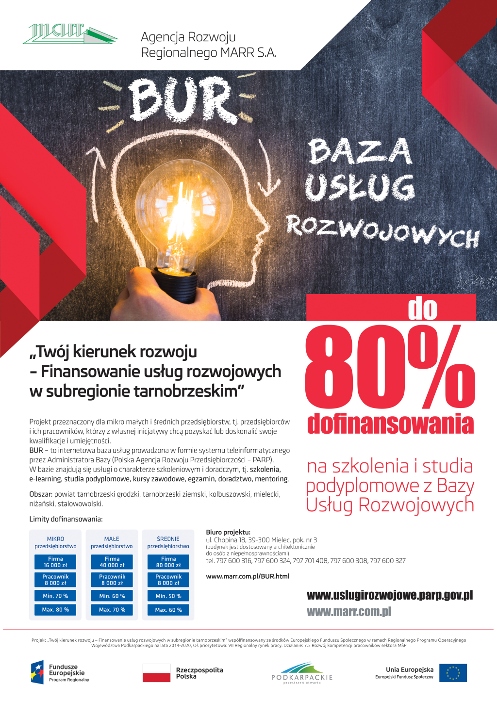Plakat informacjny - Baza Usług Rozwojowych
