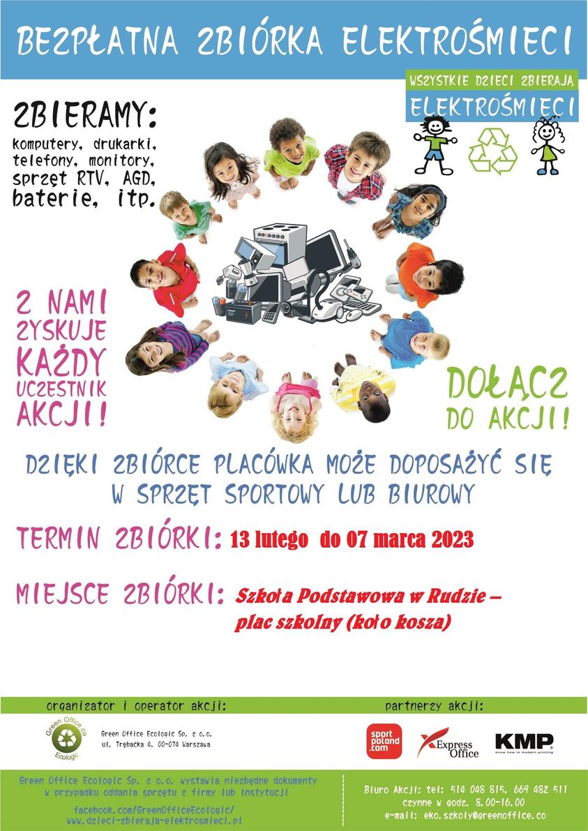 Plakat zbiórki elektrośmieci