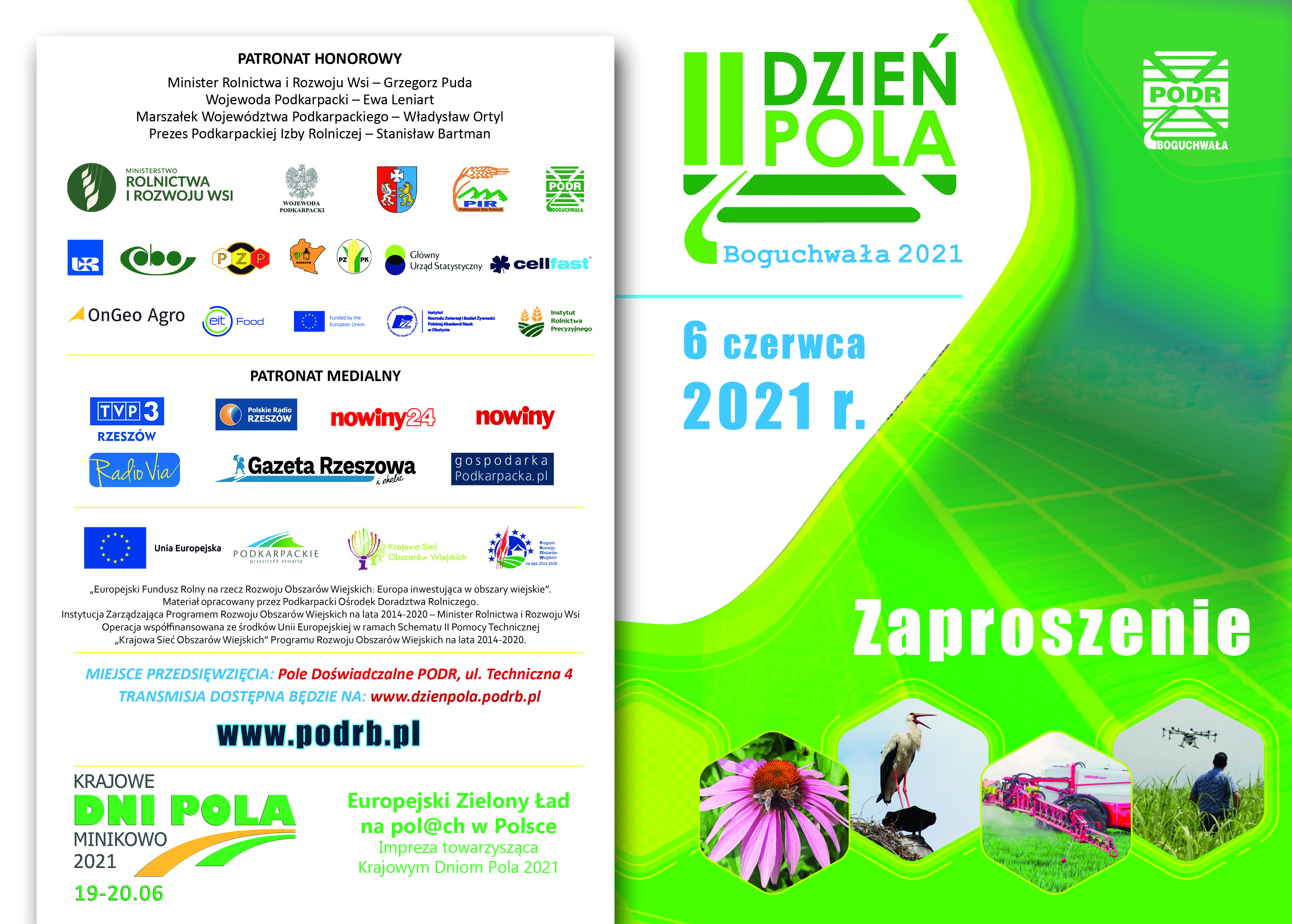 zaproszenie na dzień pola 6 czerwca 2021 - strona 1